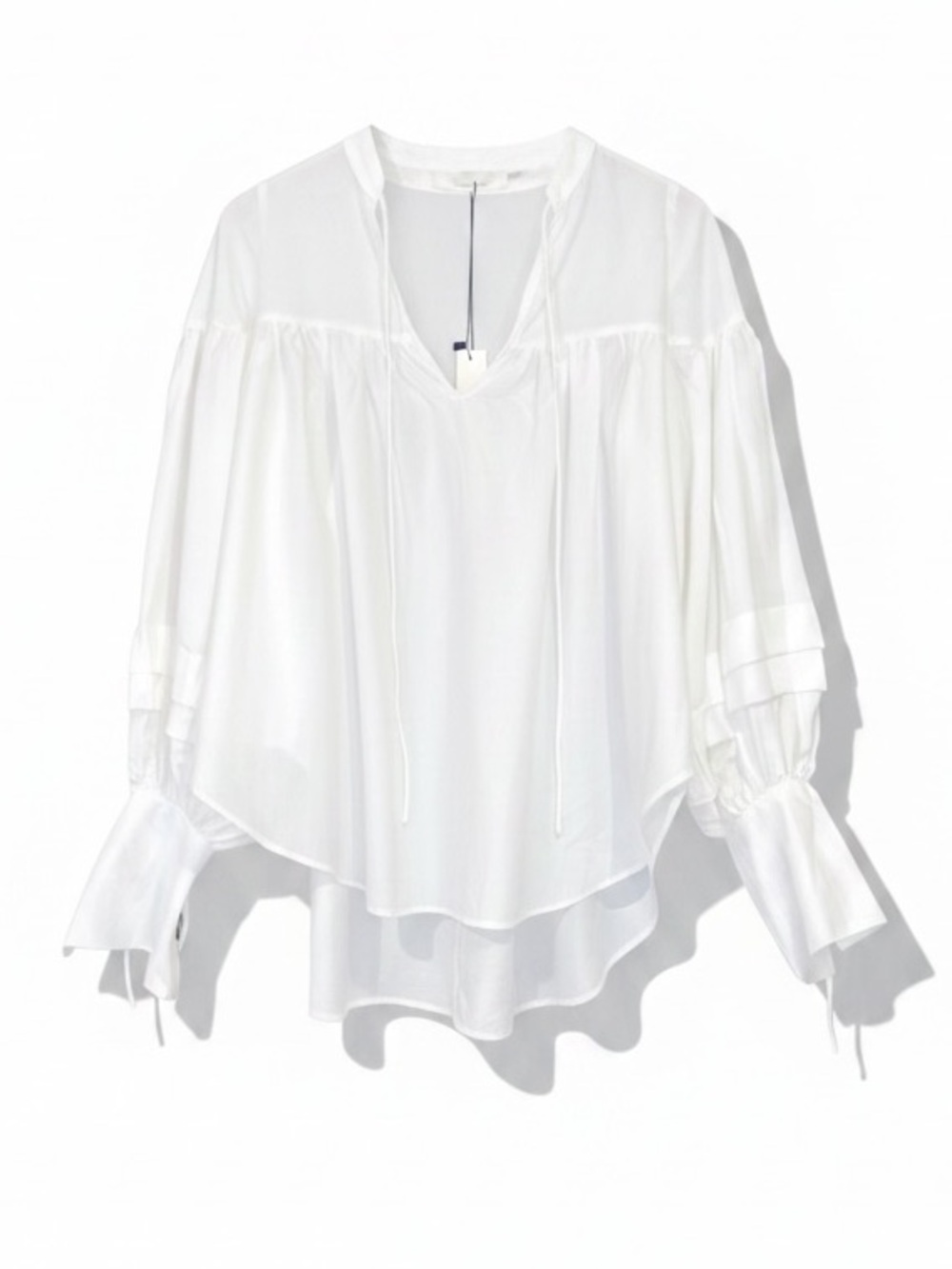 Mustard Seed The Winter White Long Sleeve Blouse Top Small NWT